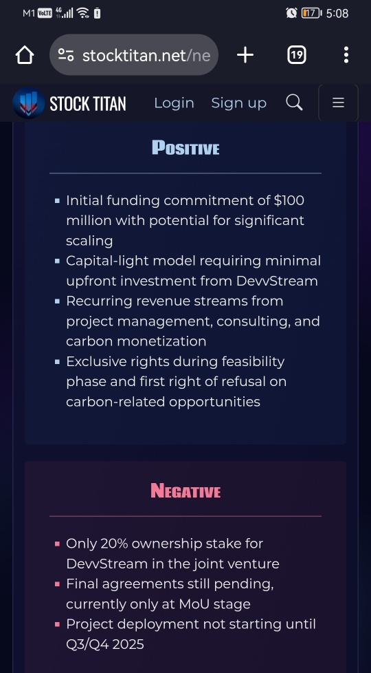DevvStream Corp and Fayafi Investment Holding Sign MoU to Explore Creation of "Fayafi x DevvStream Green Ventures" to Accelerate Global Sustainability Investments