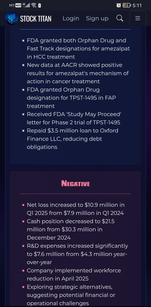 Tempest公佈2025年第一季度財務結果並提供業務更新