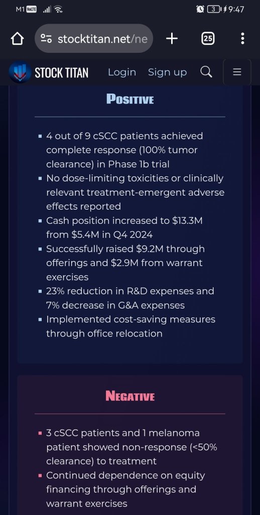 Phio Pharmaceuticals Reports First Quarter 2025 Financial Results and Provides Business Update