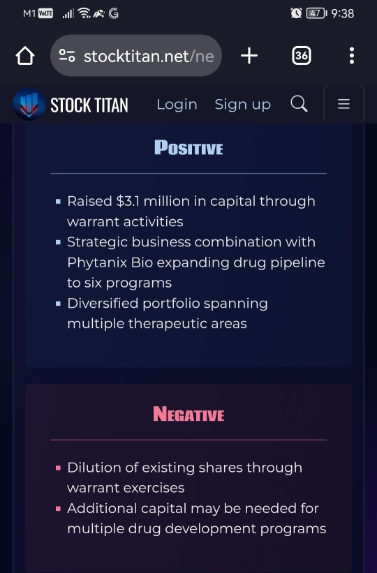 Protagenic Therapeutics近期的認股權證活動獲得了310万美元。