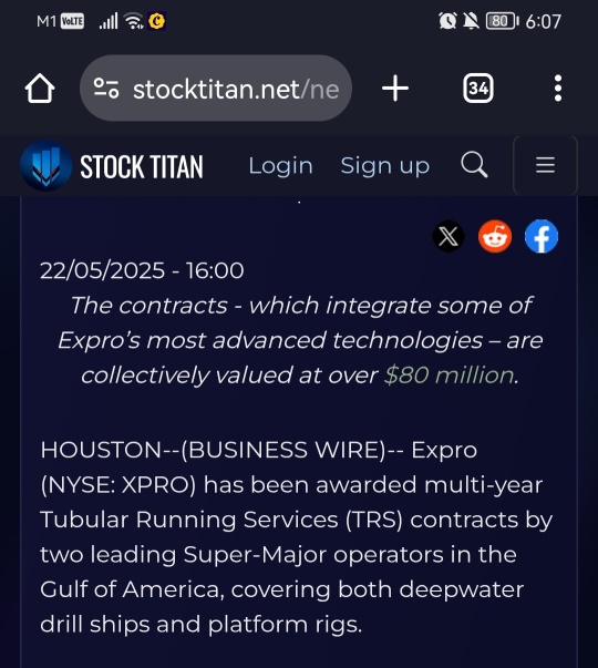 Exproはアメリカ湾の主要なオペレーターとの多年度のTRS契約を確保しました