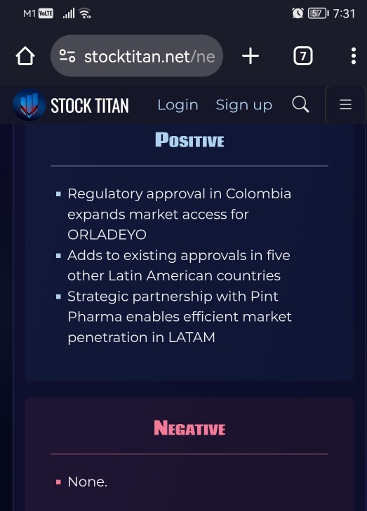 ORLADEYO® (berotralstat) Approved in Colombia