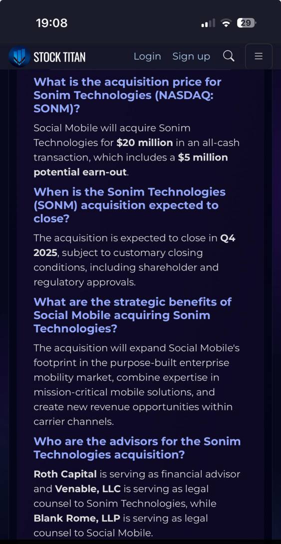 Sonim Technologies to Be Acquired by Social Mobile