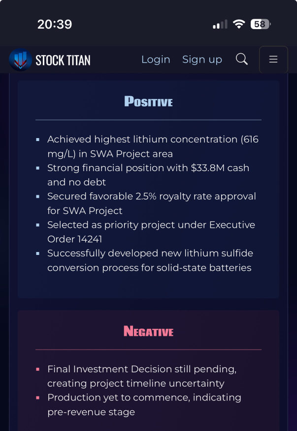 Standard Lithium Reports Second Quarter 2025 Resul