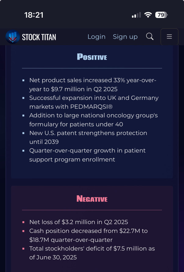 Fennec Pharmaceuticals Reports Second Quarter 2025 Financial Results And Provides Business Update