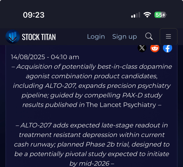 Alto Neuroscience Reports Second Quarter 2025 Financial Results and Recent Business Highlights