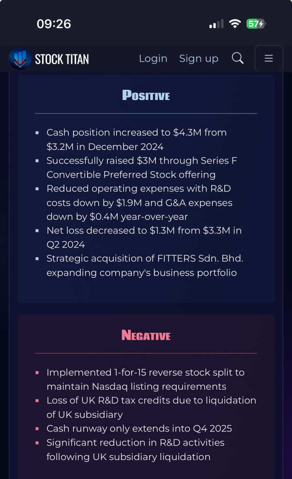 Cyclacel Pharmaceuticals Reports Second Quarter Financial Results and Provides Business Update