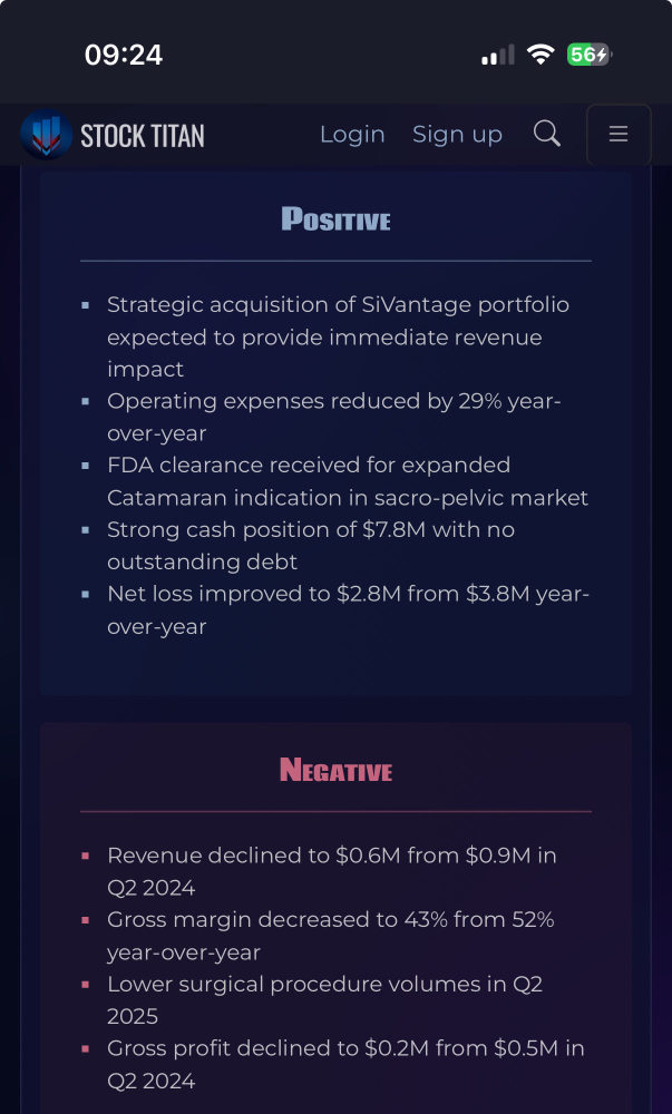 Tenon Medical Reports Second Quarter 2025 Financial Results