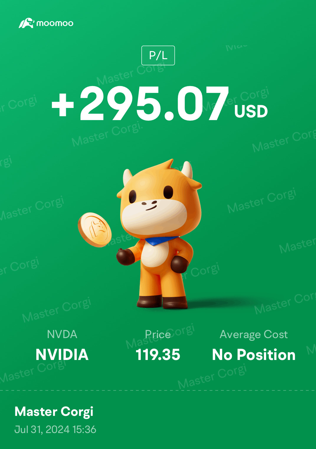 Quick one for Post market 🚀🚀🚀 King is BACK!!! $NVIDIA (NVDA.US)$