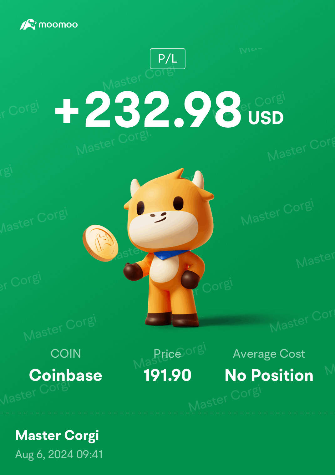 Half asleep 🤪🤪🤪 $Coinbase (COIN.US)$