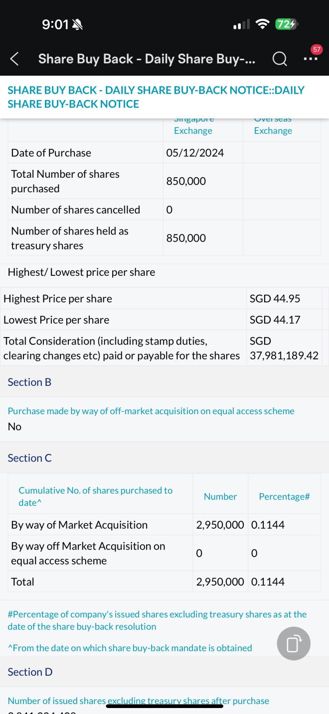 44.17-44.95 range share buyback