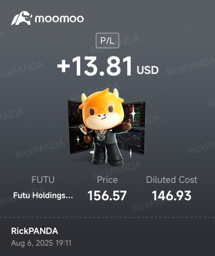 PCT：終於通過持有富途實現了盈利。