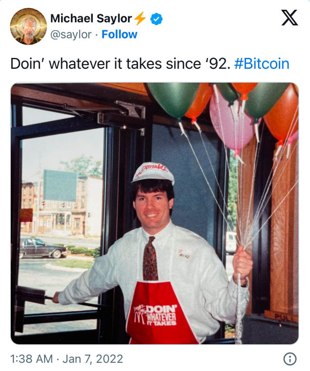 From working in McDonald to Running Bitcoin Treasury Operation