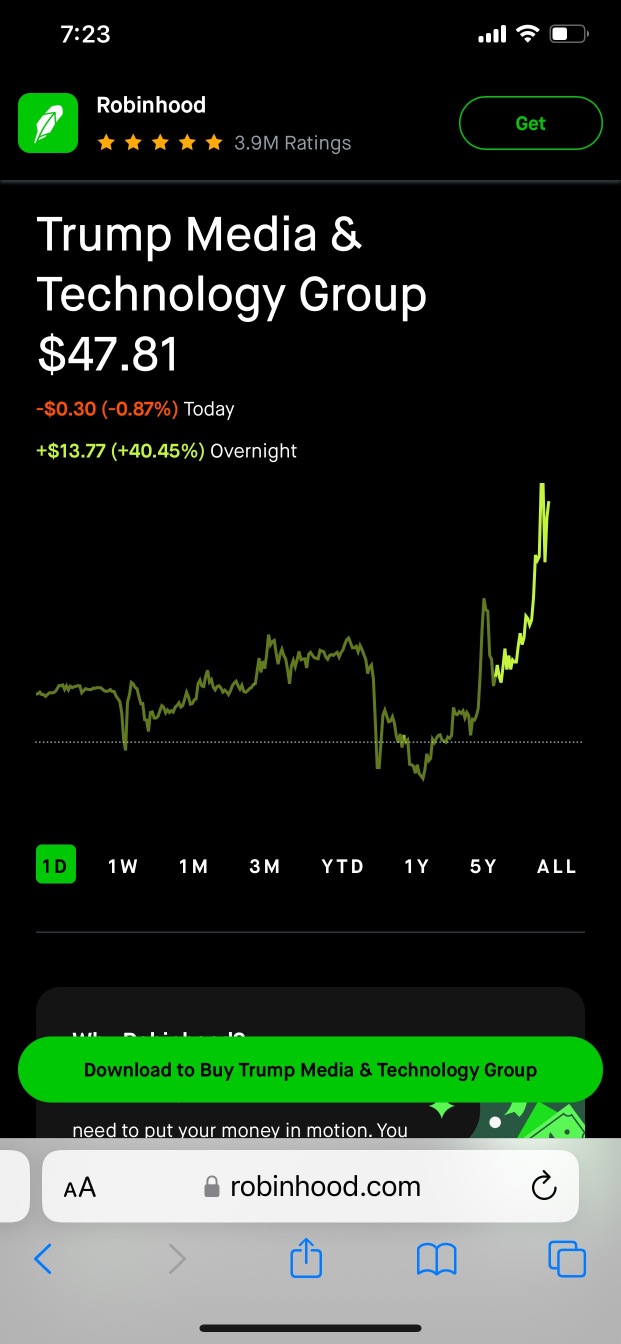 I moved to $DJT!