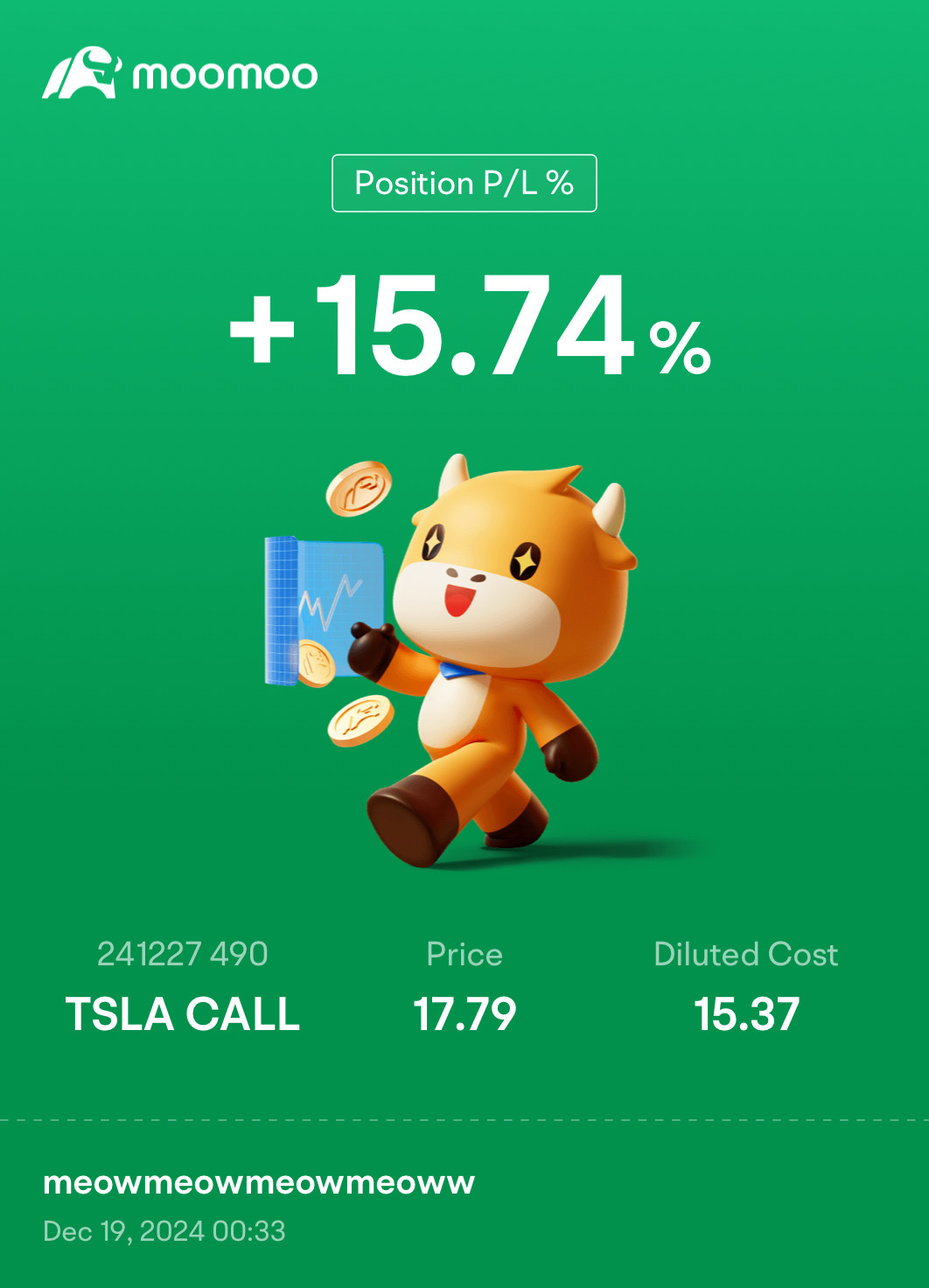 $TSLA 241227 490.00C$ 🎄🎄🎄