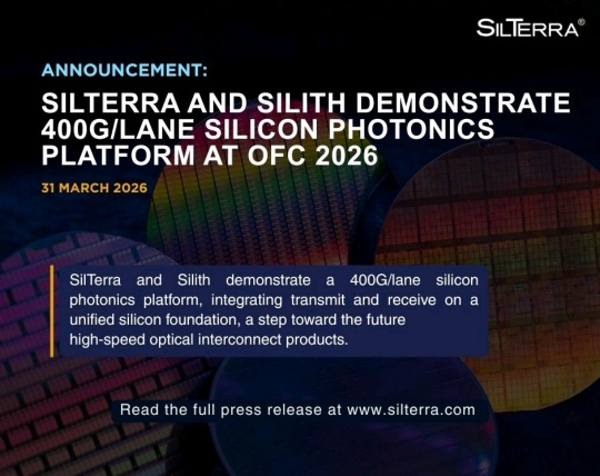 Silterra 400g/通道硅光子學