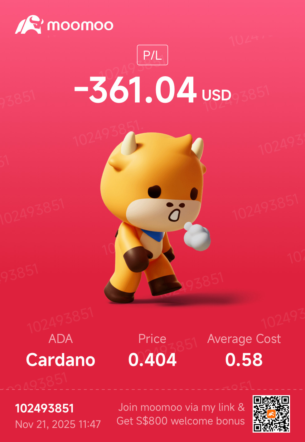 ADA/USD (ADAUSD.CC)$ - moomoo 社区