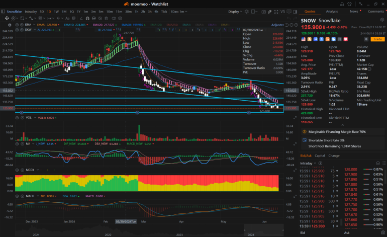 上升或下降：雪、手臂、AAPL 和 PLTR