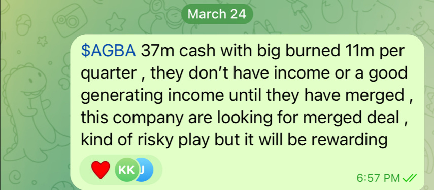 Giving this prediction in our telegram group in March 24 and I do call out several times in our moomoo group after IFBD ripped from 0.5 to 10 the closer sympath...