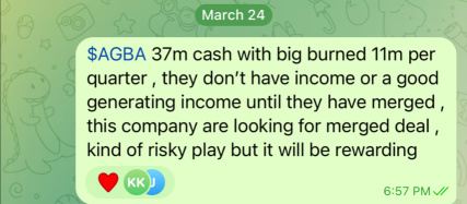 Giving this prediction in our telegram group in March 24 and I do call out several times in our moomoo group after IFBD ripped from 0.5 to 10 the closer sympathy