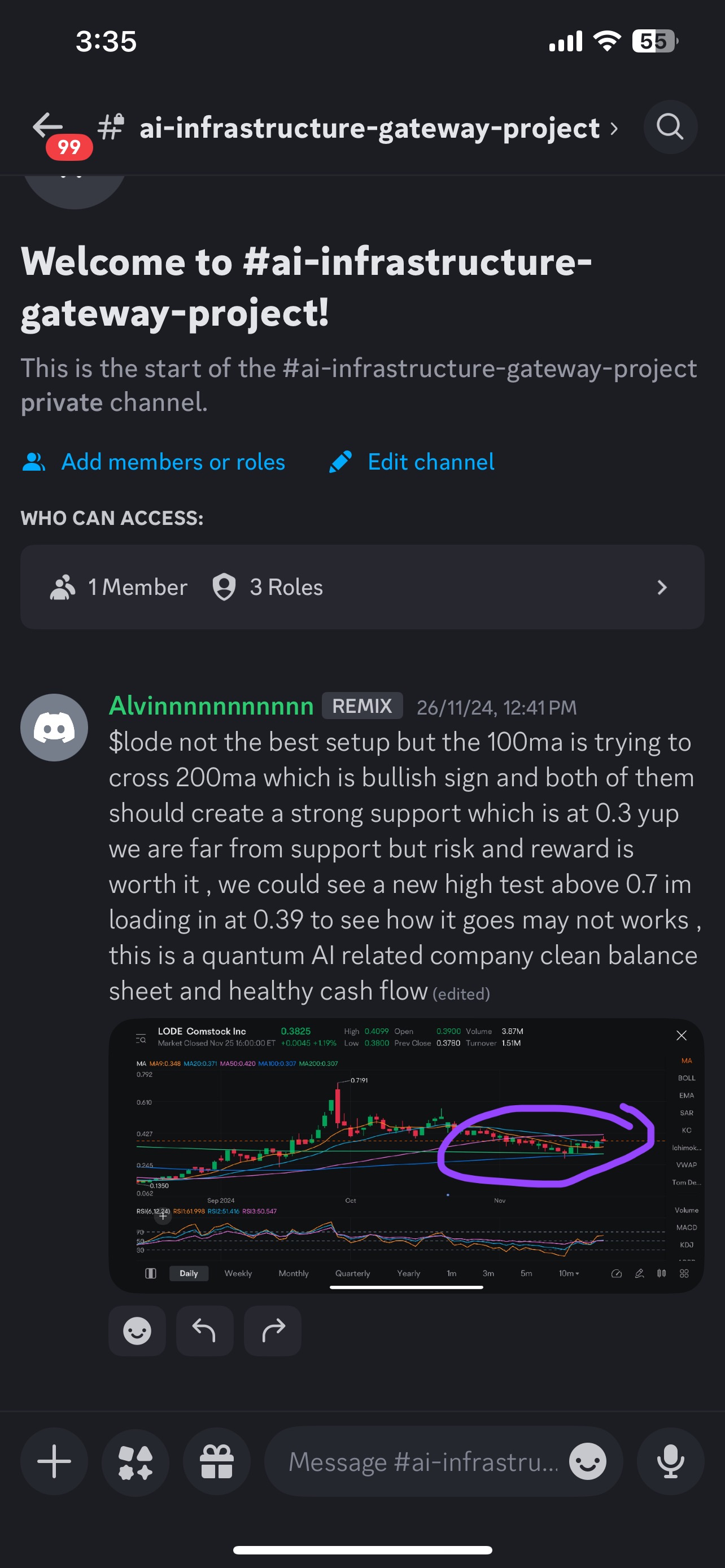 we load 0.39 on nov 26 and we hit 1 fcking dollar on Dec 31 bang it