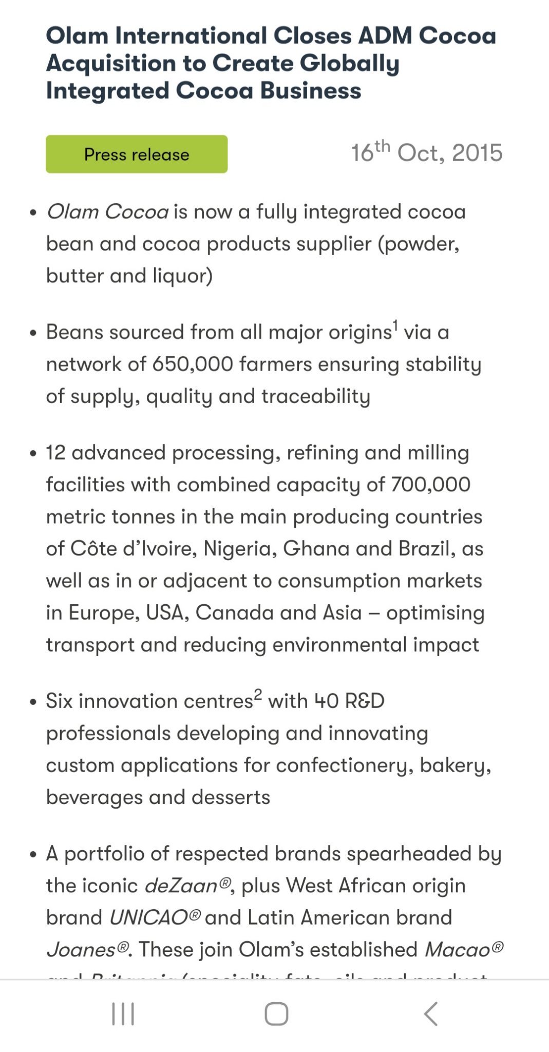 $Olam Group (VC2.SG)$ 強くて威圧的な大統領が重要だからです！また、取締役会のメンバーが過去2日間を懐かしく思わず、会社の持ち株をすぐに減らしてくれることを願っています。これが最も明確な選択です！ 一歩下がって空を広げて、別の輝きを作りましょう！ おめでとうございます 理事会メンバーとワンファ！