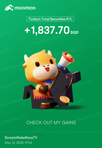 Bought a few stocks on the dip last friday, and to the Moon we go with USA and China agreeing to reduce tariffs on trade