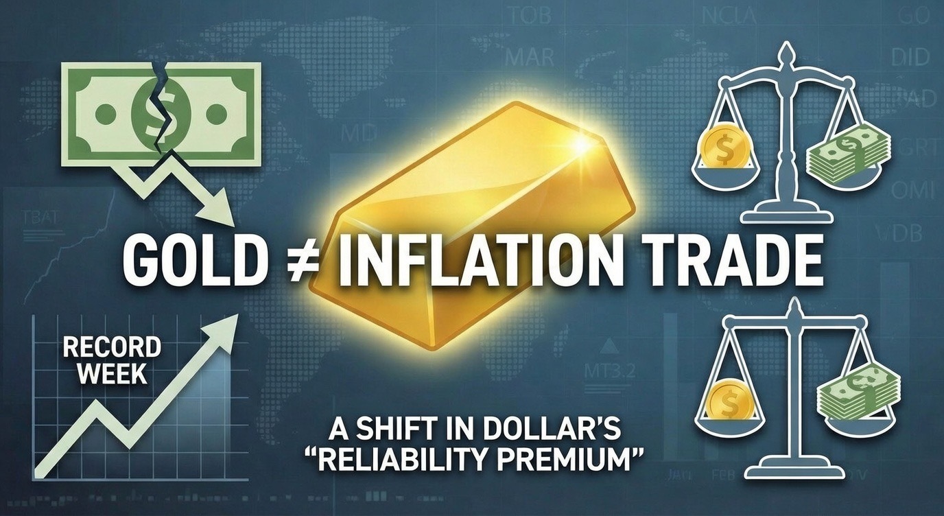 Gold ≠ 通胀交易，而是美元“可靠性溢价”的变化- moomoo 社区