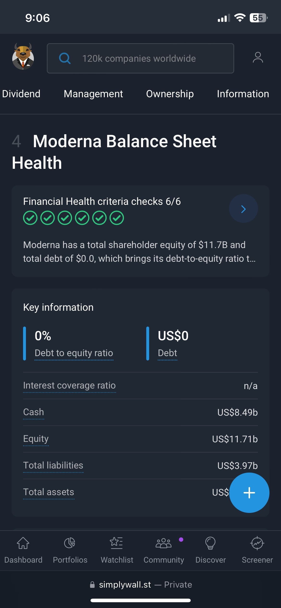 $Moderna (MRNA.US)$ 他们的财务状况非常好，为什么会失去信心呢？此外，医疗保健领域需要不断创新。我是说我已经买入了，但对于为什么我们可能有不同的意见感到有些困惑。