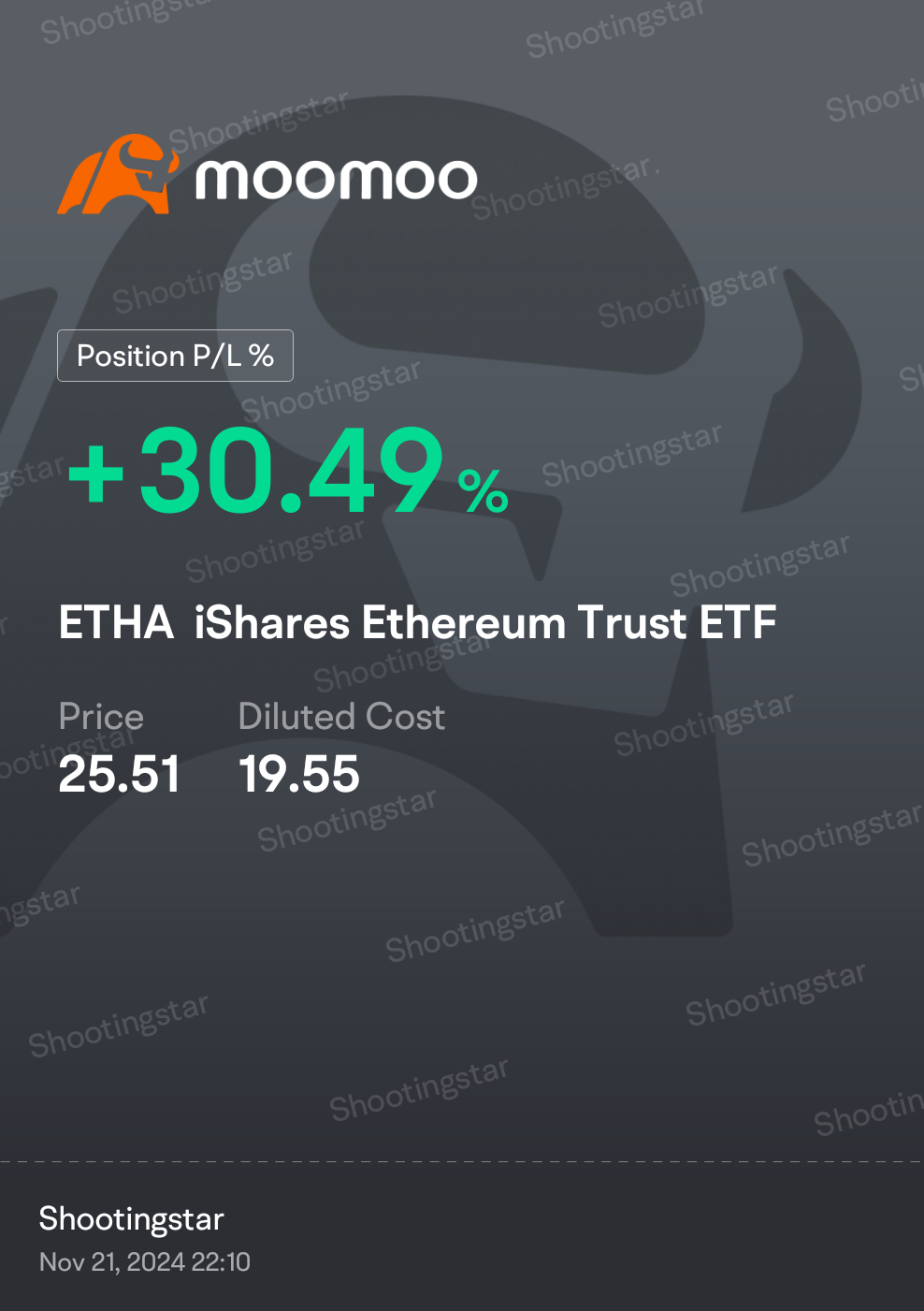 $iShares Ethereum Trust ETF (ETHA.US)$ only one hundred of this [Please]