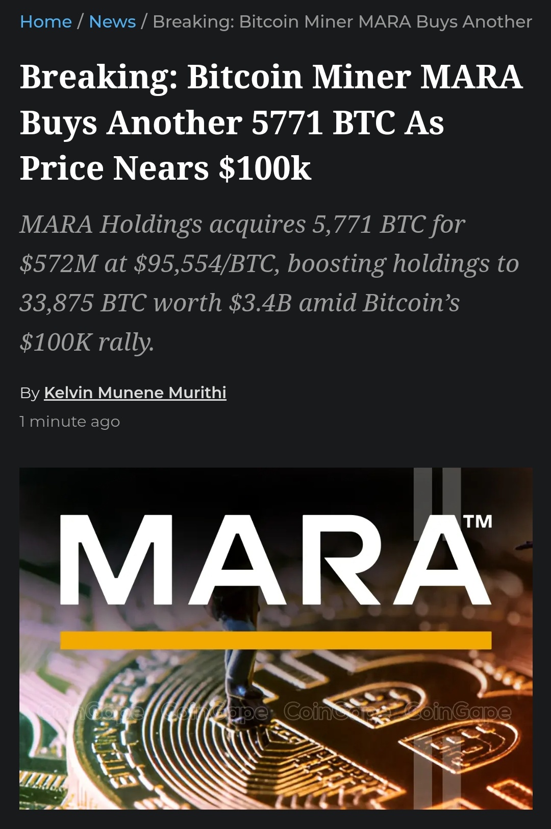 $MARA Holdings (MARA.US)$[Please]