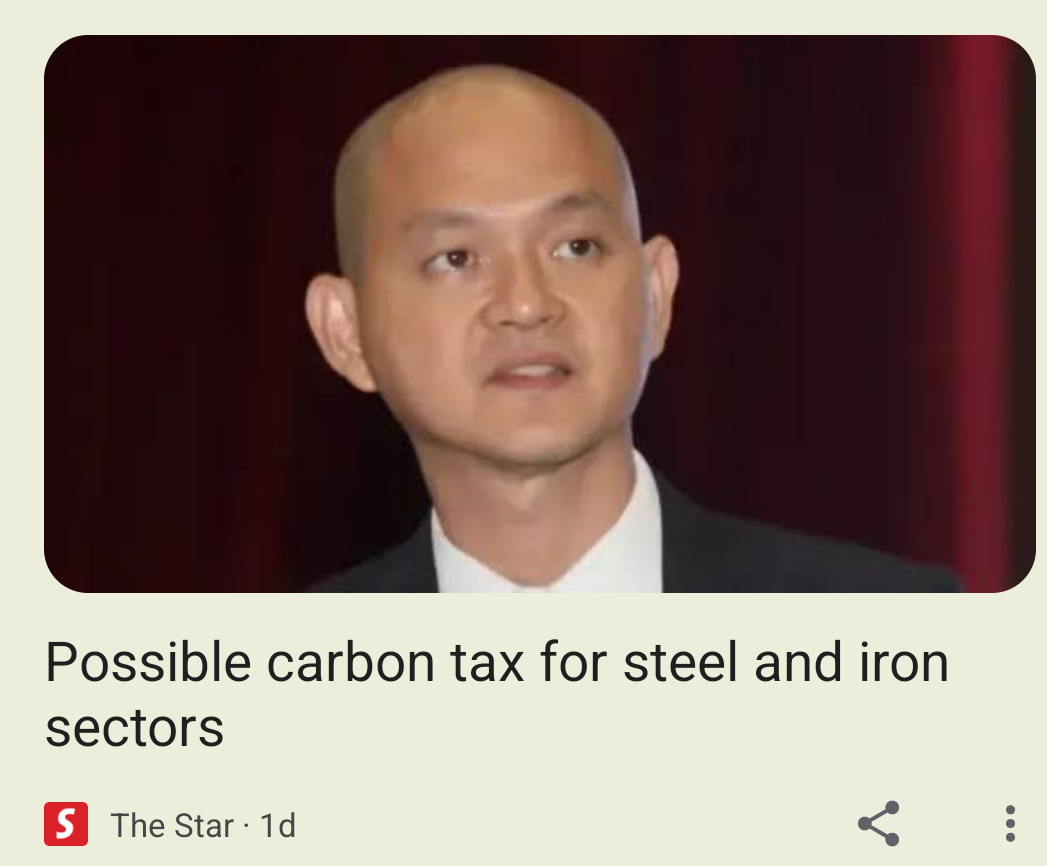 $TSA (0297.MY)$ [Share Link: Possible carbon tax
for steel and iron sectors]