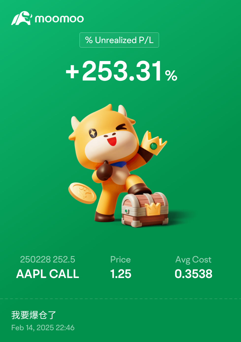 $Apple (AAPL.US)$ Not Bad of a return