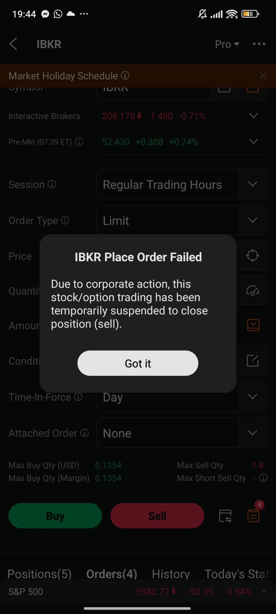 盈透证券(IBKR.US)$ 可以问下我为什么交易不到吗？？ 有碎股- moomoo 社区