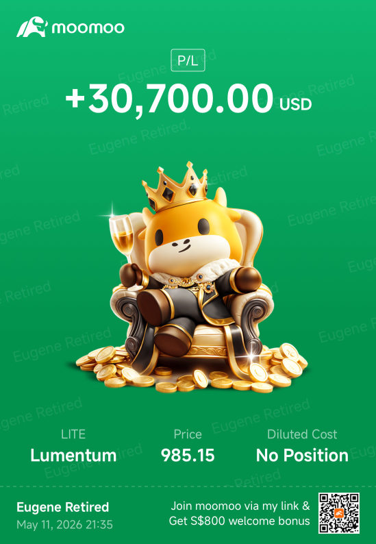 Cashed Out Lumentum! +30k USD
