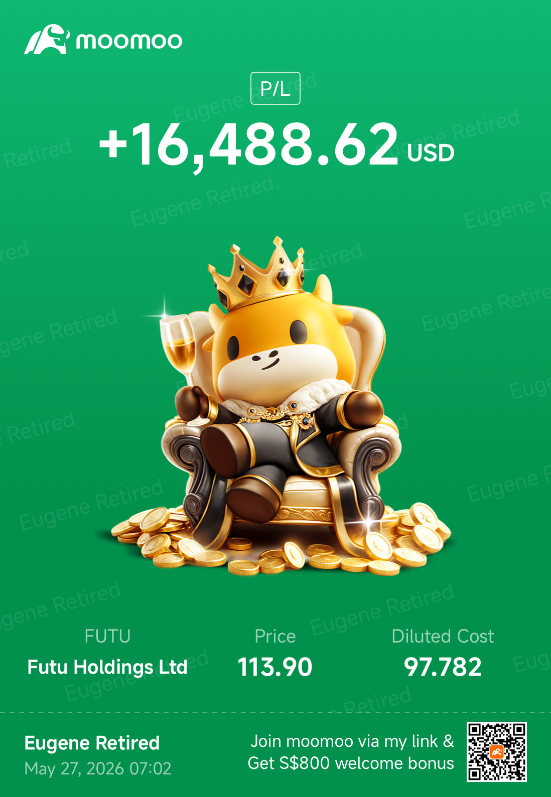 Update: Cashed In! +40k USD
