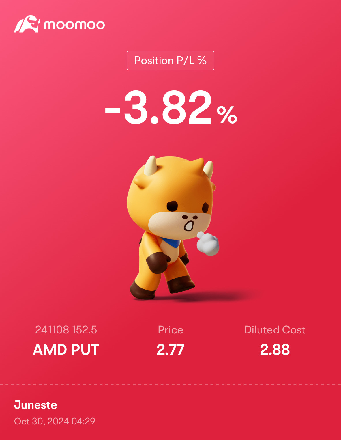 $Advanced Micro Devices (AMD.US)$ gonna print tomorrow?