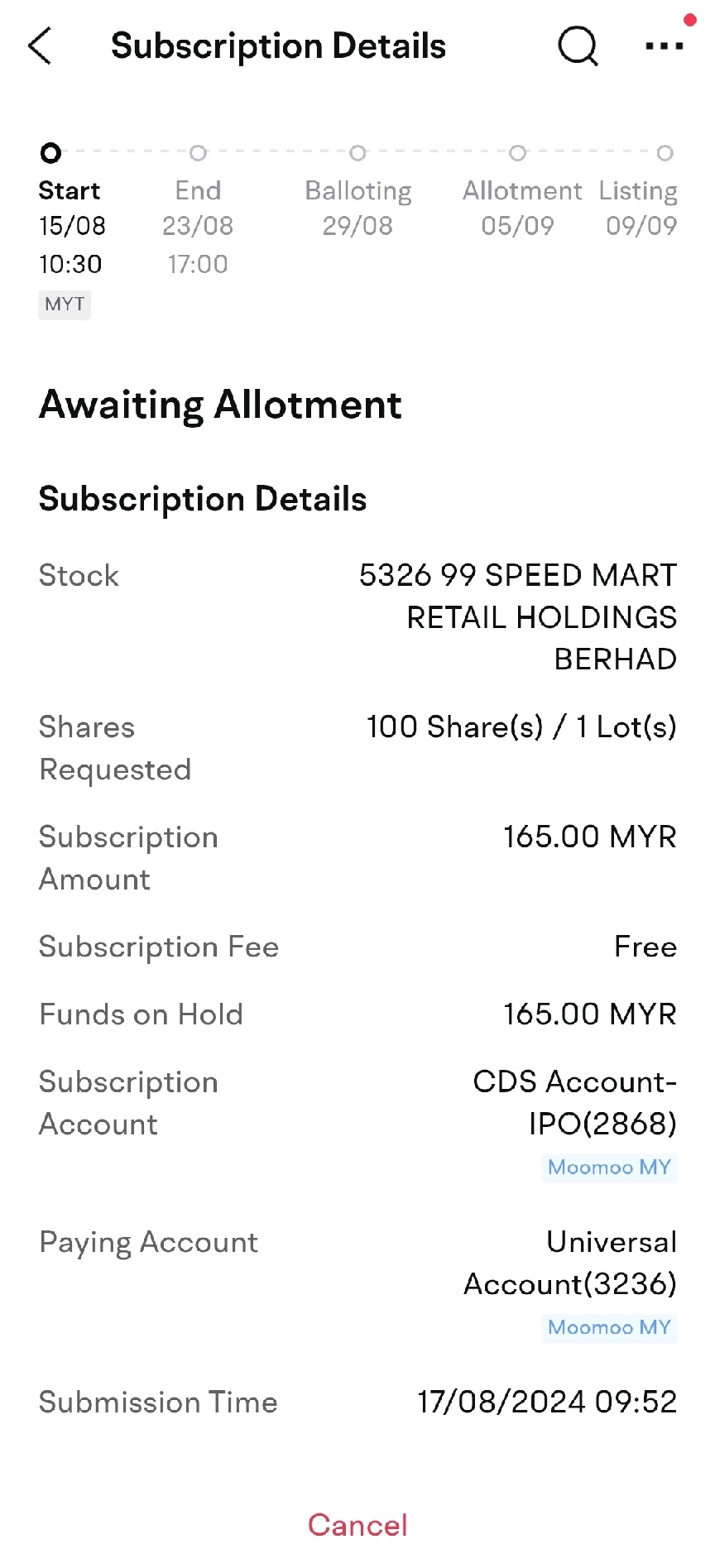 $99SMART (5326.MY)$ First IPO trial