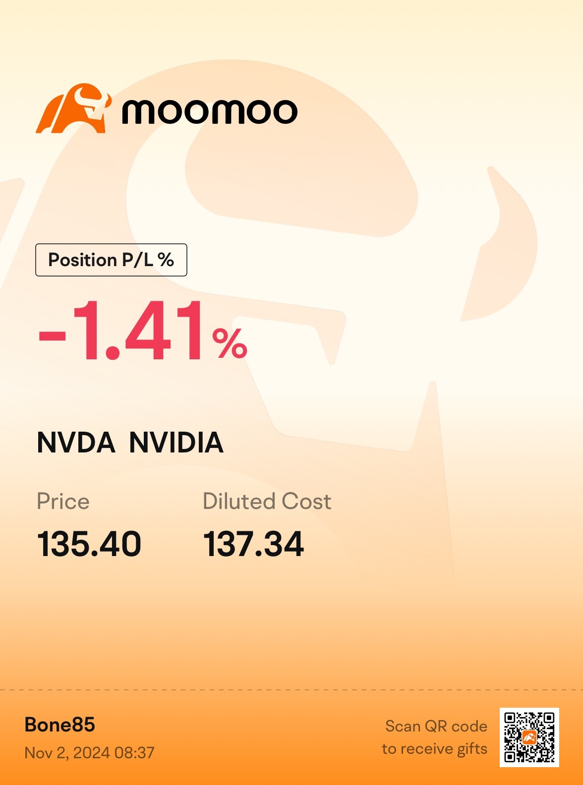 $英伟达 (NVDA.US)$ 我以为市场后涨至139.31美元。为什么1小时后我的账户又下跌了？🧐