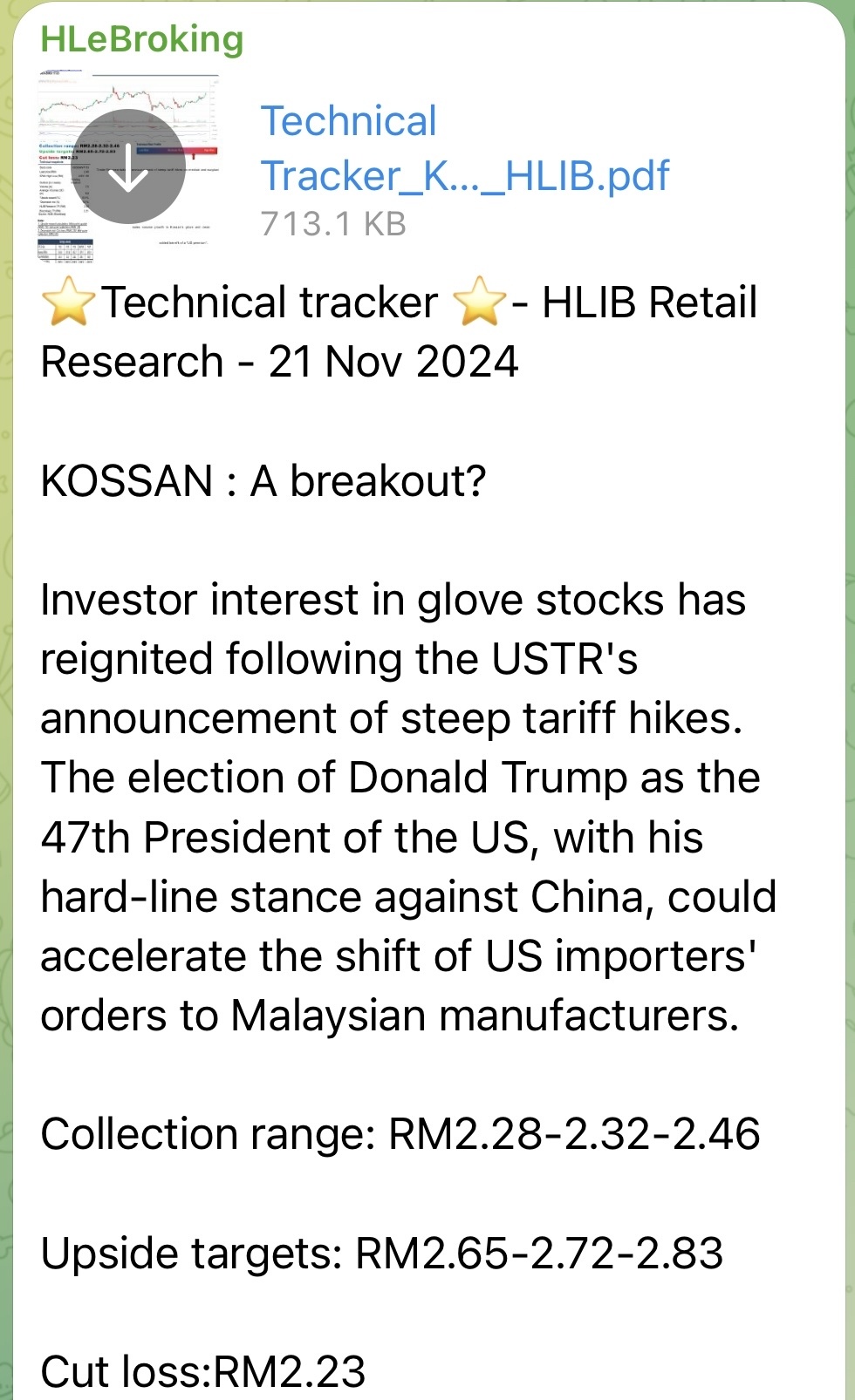 $KOSSAN (7153.MY)$ 2024-11-21 Hong Leong Investment Bank