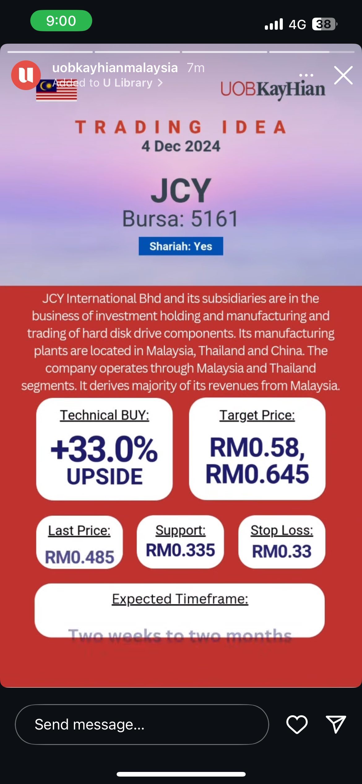 $JCY (5161.MY)$ 2024-12-04 大華駿豐