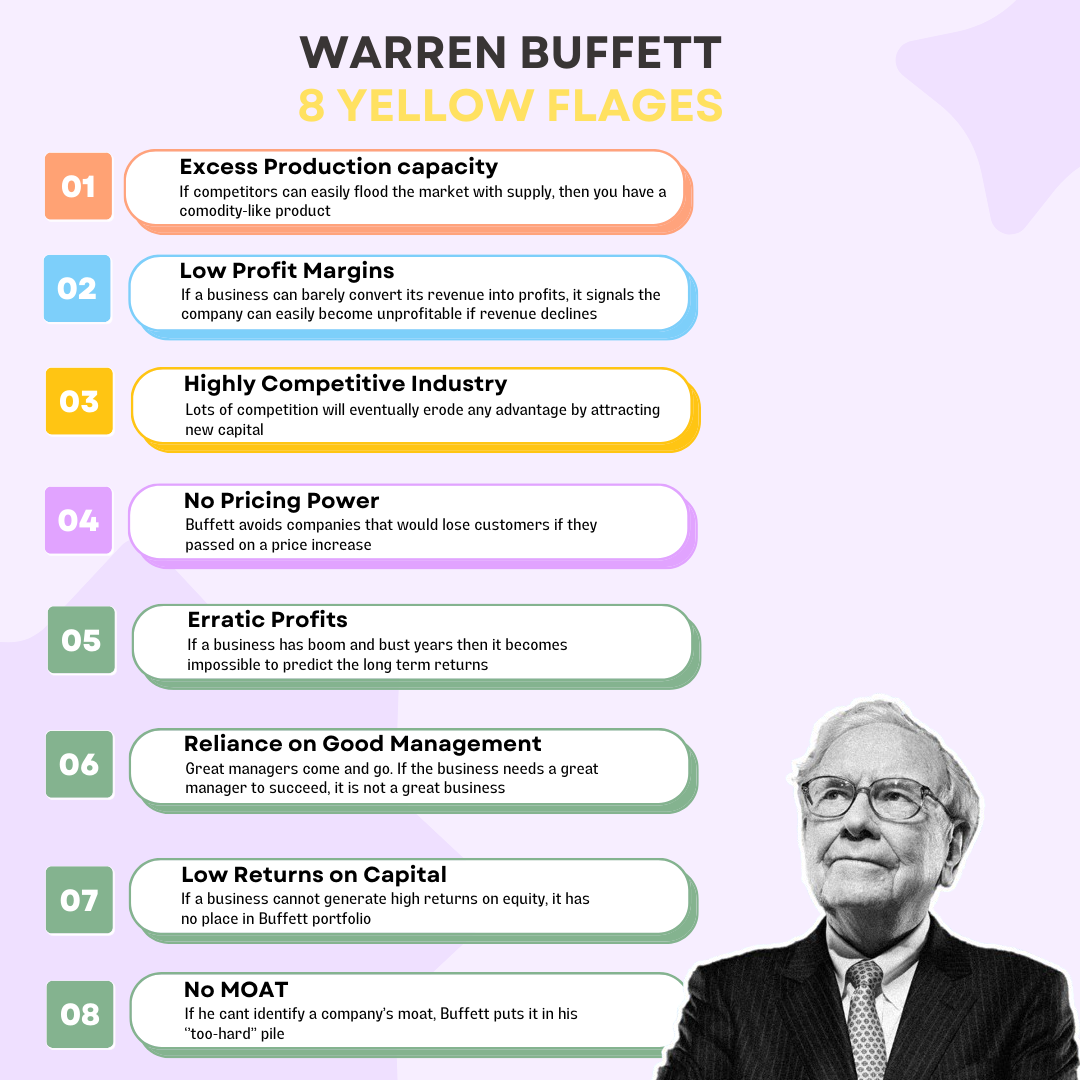 Warren Buffett: 8 Business Yellow Flags
