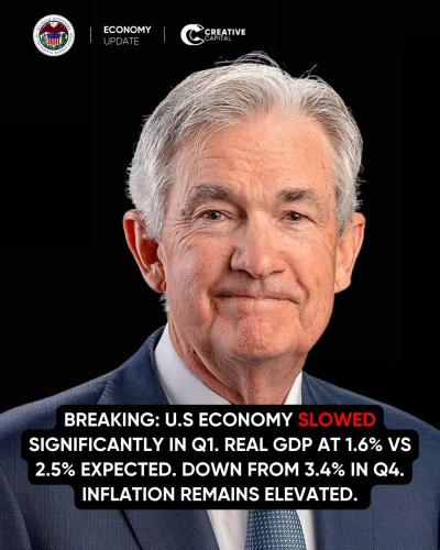 美国经济在第一季度大幅放缓