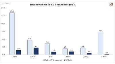 Electric Vehicles (EV) Companies Balance Sheet