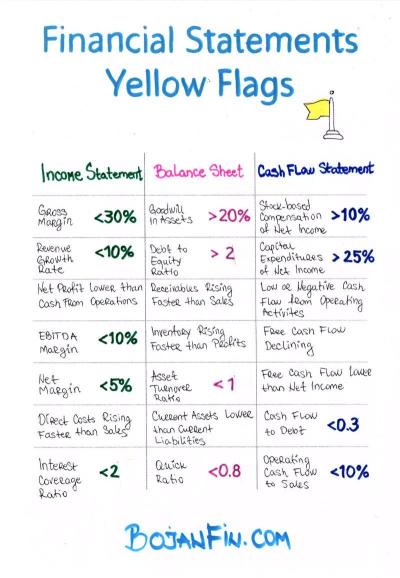 Financial Statement Yellow Flags