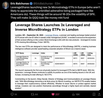 新しいレバレッジMSTR etf