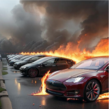 New Tesla Fire Cars