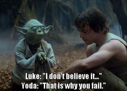 I love the above scene from Star Wars.  Believe in yourself and the Force - Technical Analysis, combined with discipline, patience and strong market sense along...