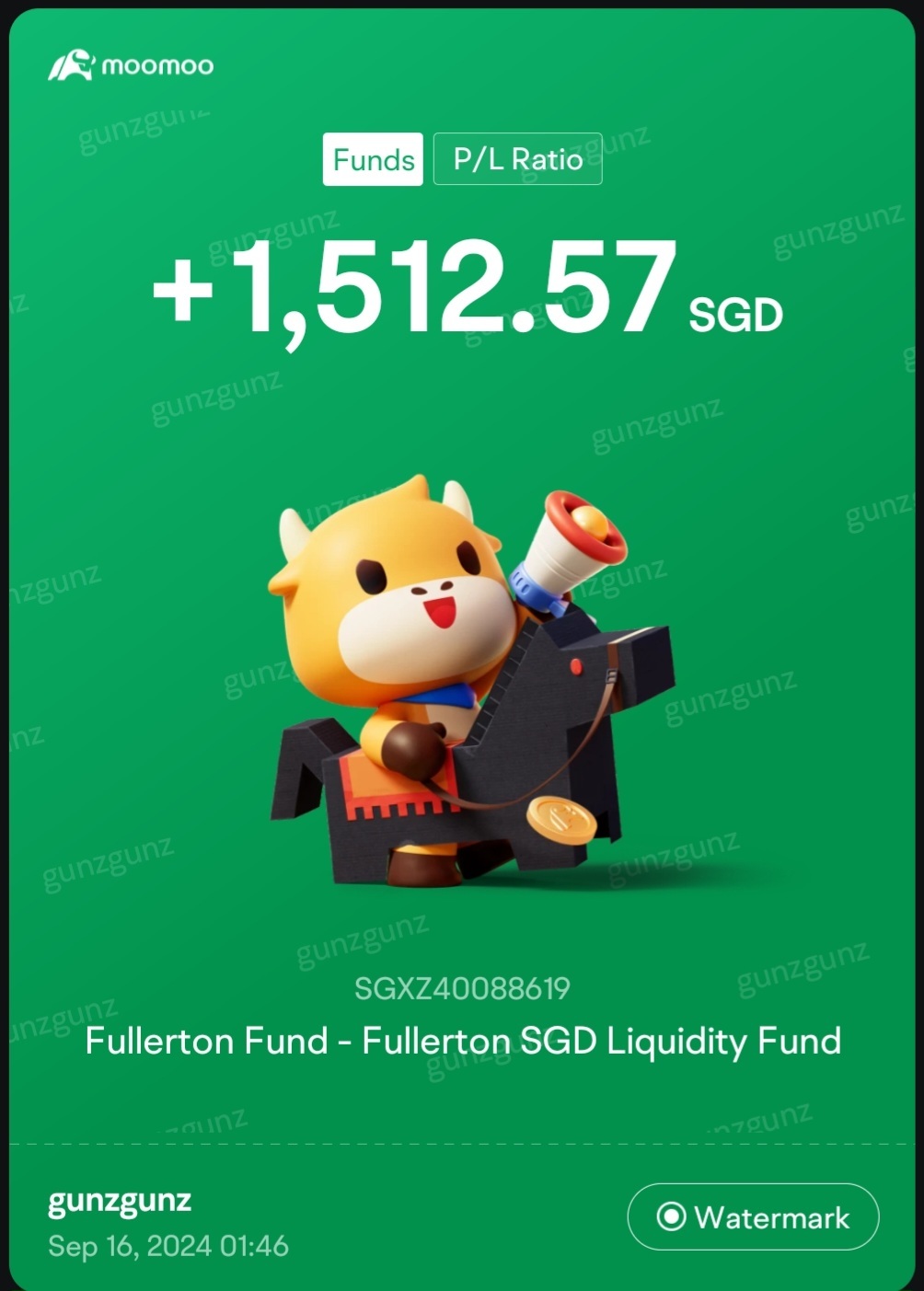 My earning from moo moo cash plus - moomoo Community
