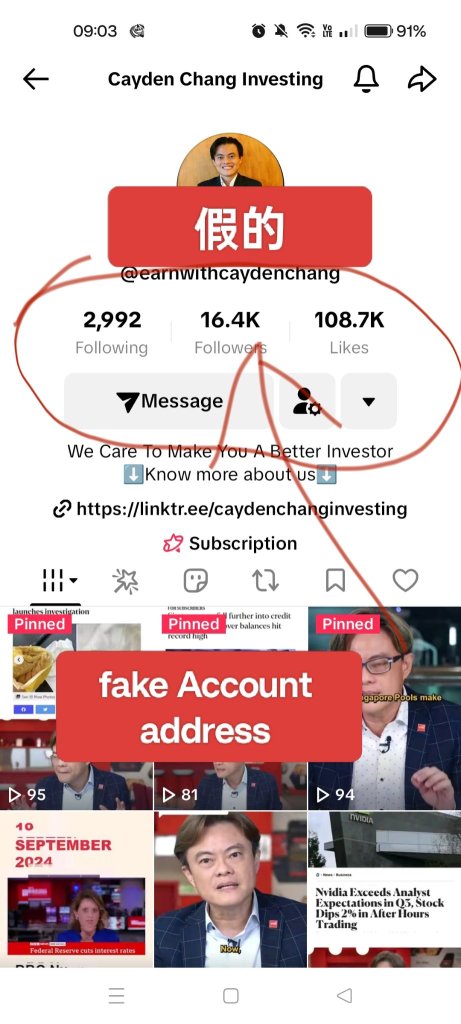 Beware.. fake Account and scam u , all my Crypto Money Gone..so sad 😢 nevermind buy a lesson..明天会更好..let move on..